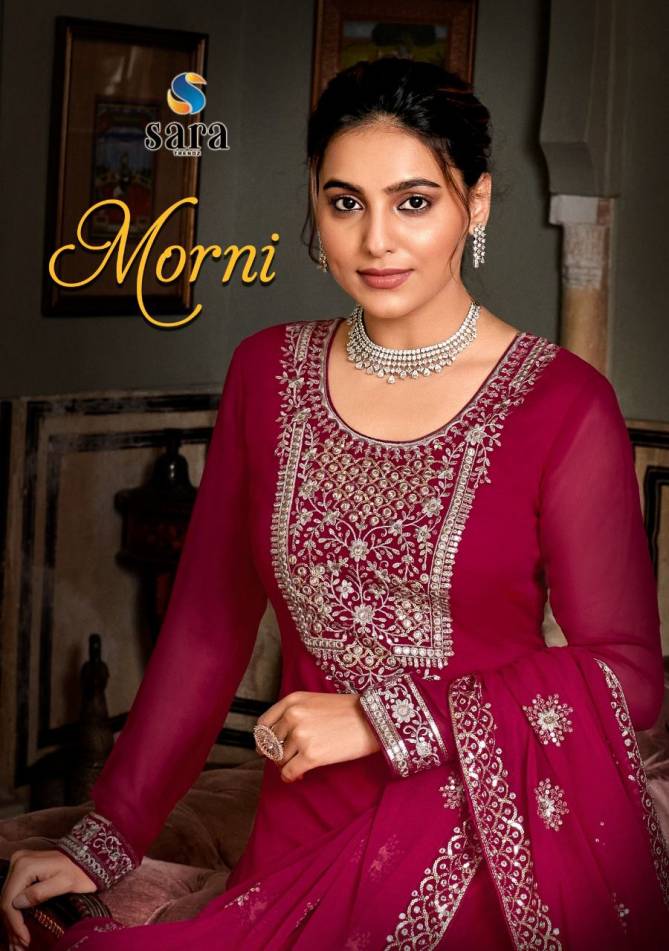 SARA MORNI New Exclusive Festive Wear Heavy Designer Salwar Suit Collection 